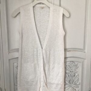 Eileen Fisher White Knit Top